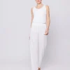 Pantaloni in tessuto goffrato