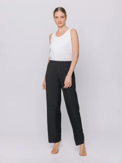 Pantaloni in tessuto goffrato