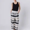 Pantaloni lamier rigato