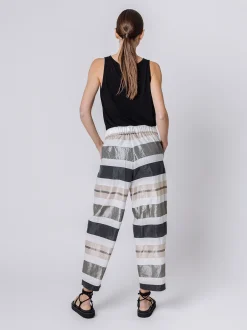 Pantaloni lamier rigato