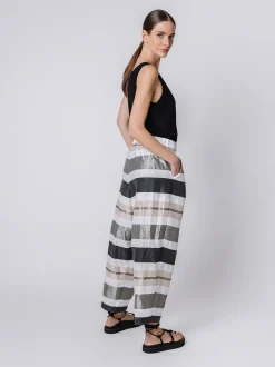 Pantaloni lamier rigato