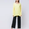 T-shirt ovetto maniche lunghe GIALLA